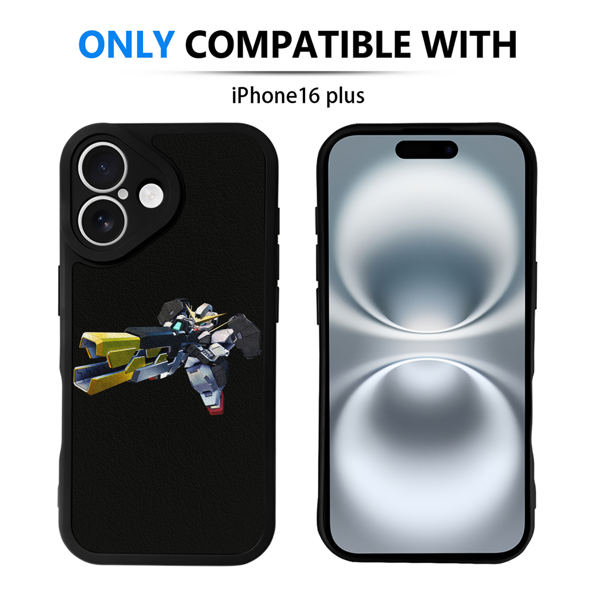 （画像用） 機動戦士ガンダム Mobile Suit Gundam 【iPhone 16シリーズ対応】シリコンスマホケース（レザー調） 材質：シリコン
